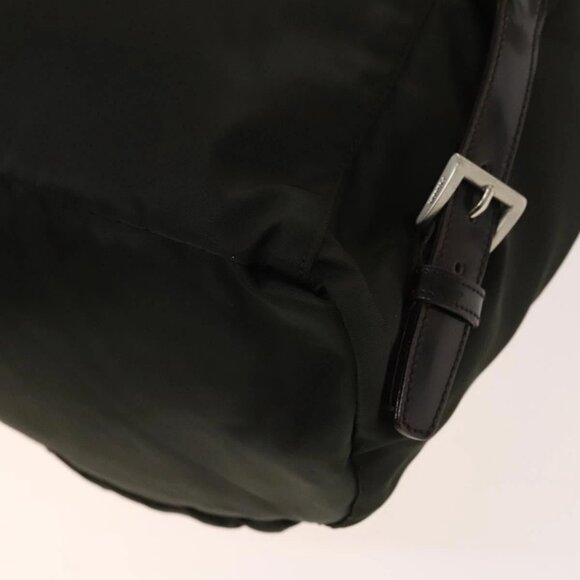 PRADA Backpack Nylon Khaki Silver Auth 140623 - Picture 5 of 16